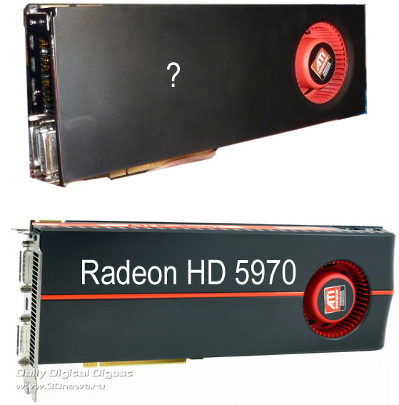 Фотографии видеокарты, напоминающей Radeon HD 6970