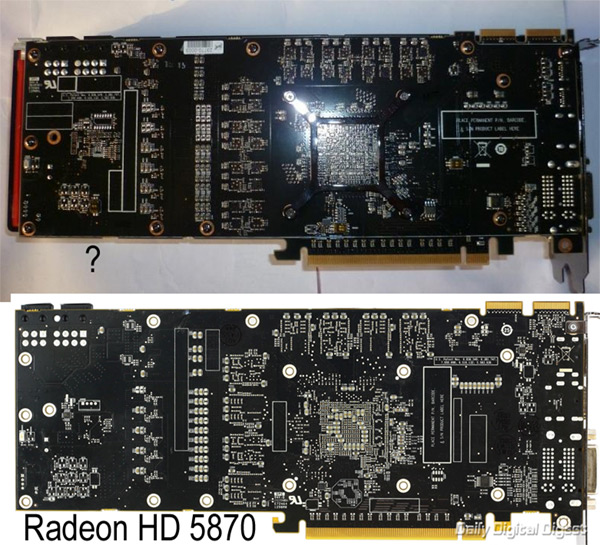Фотографии видеокарты, напоминающей Radeon HD 6970