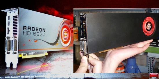 Фотографии видеокарты, напоминающей Radeon HD 6970