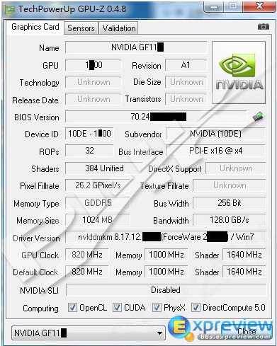 Скриншот GPU-Z с характеристиками GeForce GTX 560