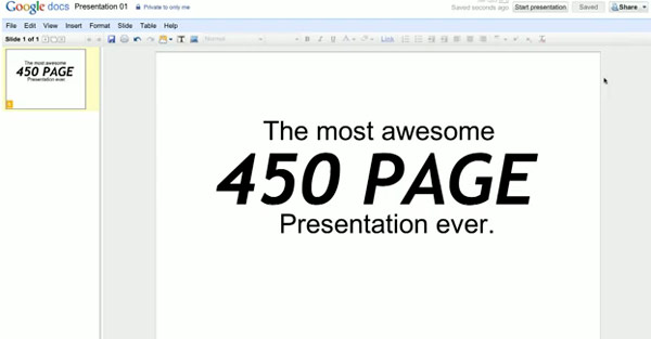 Реклама Google Docs
