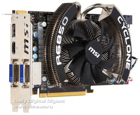 MSI R6850 Cyclone 1GD5 Power Edition/OC MSI R6850 Cyclone 1GD5 Power Edition/OC