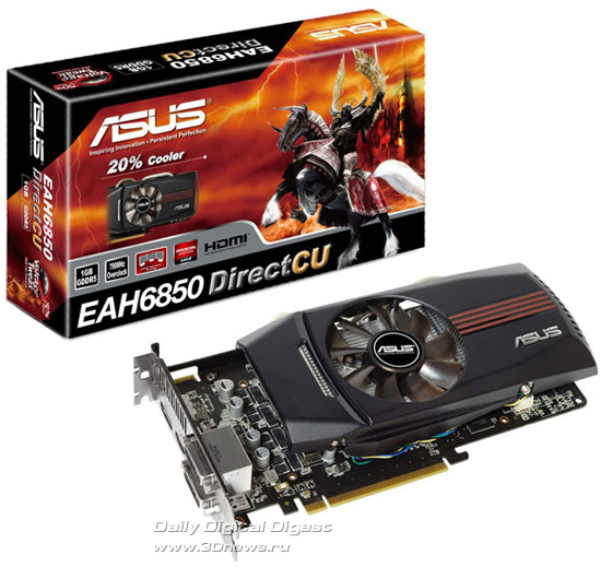 ASUS EAH6850 DirectCU/2DIS/1GD5/V2 ASUS EAH6850 DirectCU/2DIS/1GD5/V2