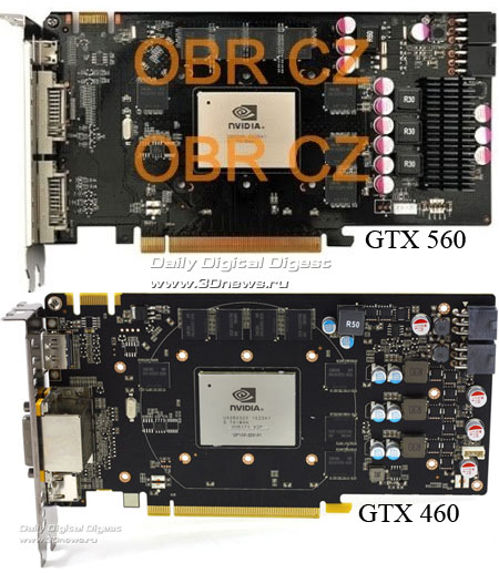 Подборка слухов о GeForce GTX 560: фотографии, тесты, характеристики