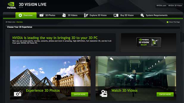 NVIDIA 3D Vision Live