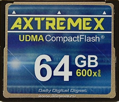 Axtremex UDMA 600x 64GB CompactFlash Card Axtremex UDMA 600x 64GB CompactFlash Card