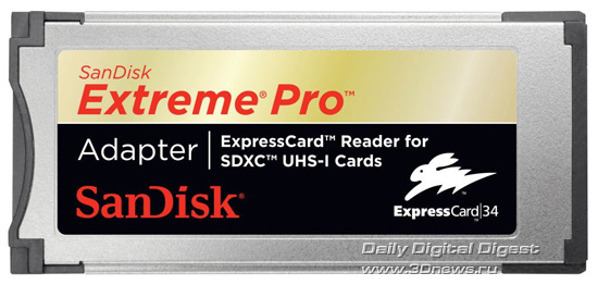 SanDisk Extreme Pro Adapter/ExpressCard Reader for SDXC UHS-I Cards SanDisk Extreme Pro Adapter/ExpressCard Reader for SDXC UHS-I Cards