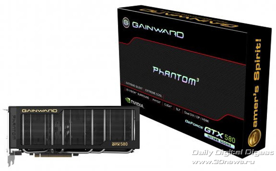 Gainward GeForce GTX 580 3072MB Phantom Gainward GeForce GTX 580 3072MB Phantom