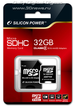 Silicon Power 32GB Class 4 microSDHC Card Silicon Power 32GB Class 4 microSDHC Card