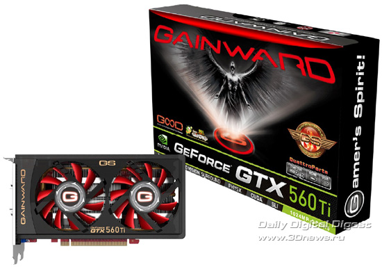 Gainward GeForce GTX 560 Ti 1024MB Golden Sample Gainward GeForce GTX 560 Ti 1024MB Golden Sample