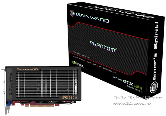 Gainward GeForce GTX 560 Ti 1024MB Phantom Gainward GeForce GTX 560 Ti 1024MB Phantom