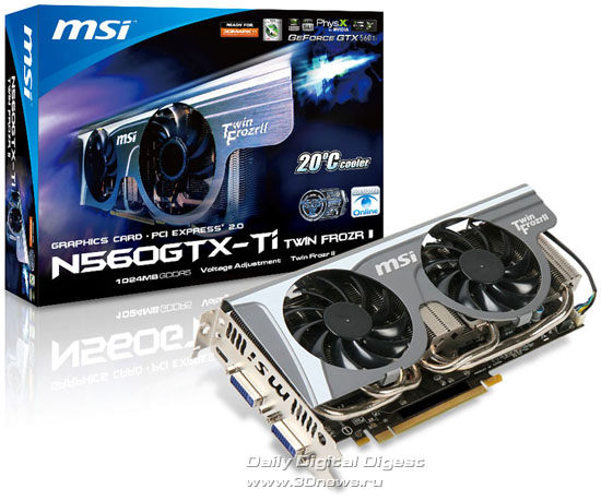 MSI N560GTX-Ti Twin Frozr II MSI N560GTX-Ti Twin Frozr II