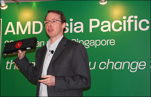 Matt Skynner with AMD Radeon HD 6990 Matt Skynner with AMD Radeon HD 6990