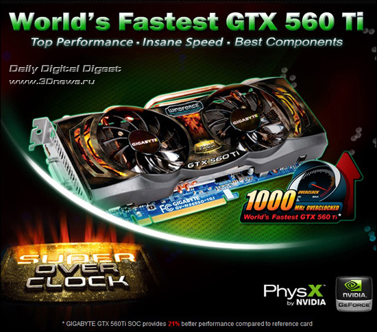 GIGABYTE GV-N560SO-1GI GIGABYTE GV-N560SO-1GI