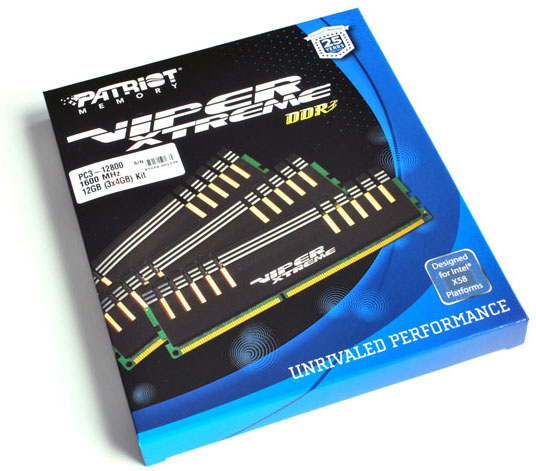 Patriot 12GB Viper Xtreme DDR3-1600 Memory Kit Patriot 12GB Viper Xtreme DDR3-1600 Memory Kit