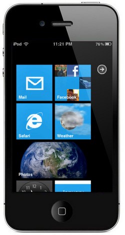Интерфейс Metro для iPhone