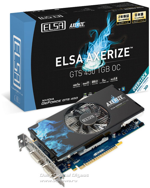 ELSA AXERIZE GTS 450 1GB OC ELSA AXERIZE GTS 450 1GB OC