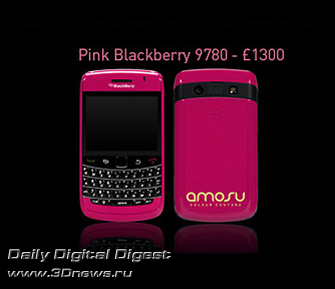 Amosu Couture Pink BlackBerry 9780 Amosu Couture Pink BlackBerry 9780