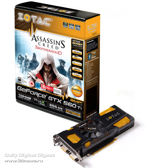 ZOTAC анонсировала «убийственную» GTX 560 Ti AMP! Edition