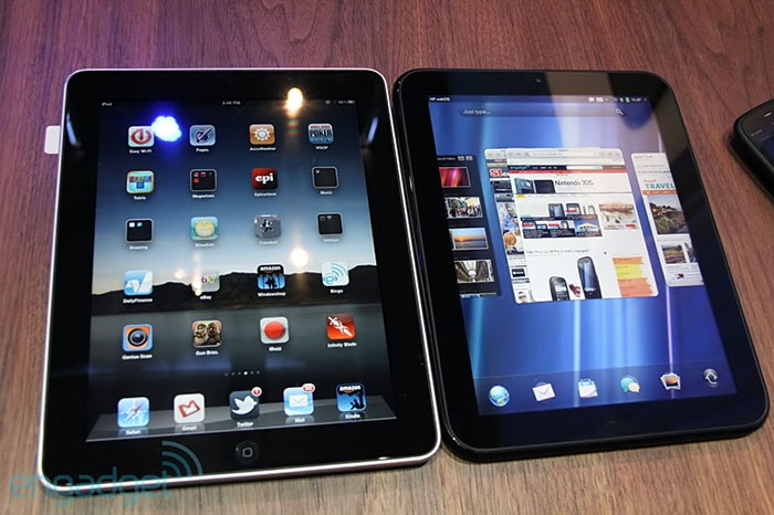 HP TouchPad против iPad