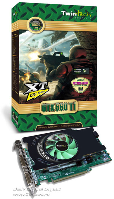 TwinTech TT-GTX560Ti-1GD5E-XTOC TwinTech TT-GTX560Ti-1GD5E-XTOC