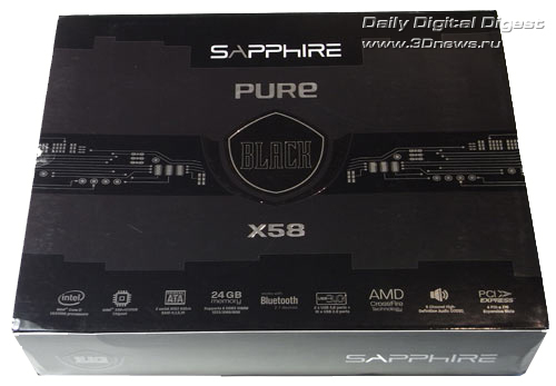  Sapphire X58 Pure Black упаковка 