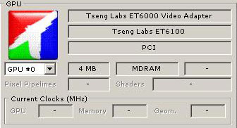 Музейный экспонат: видеокарта Tseng Labs ET 6100 (1997 г.)