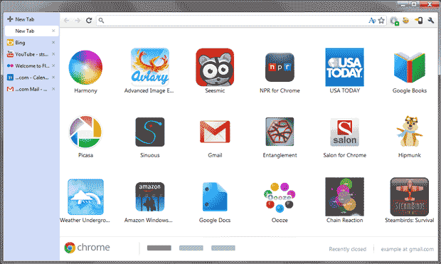 Обновлённая вкладка "New tab" в Chrome OS