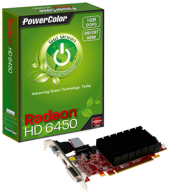 PowerColor Go! Green Radeon HD 6450 PowerColor Go! Green Radeon HD 6450