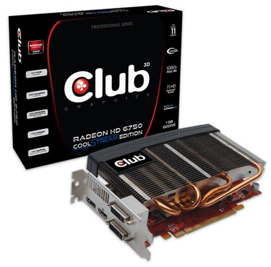 Club 3D Radeon HD 6750 CoolStream Edition Club 3D Radeon HD 6750 CoolStream Edition