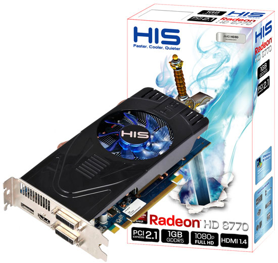 HIS Radeon HD 6770 Fan HIS Radeon HD 6770 Fan