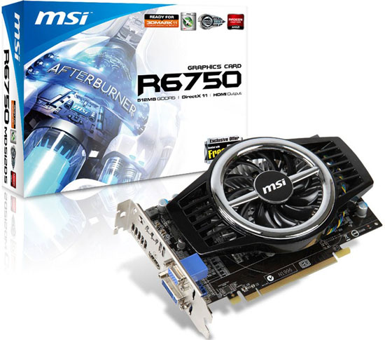 MSI R6750-MD512D5 MSI R6750-MD512D5