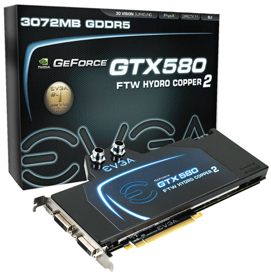 EVGA GeForce GTX 580 3072MB Hydro Copper 2 EVGA GeForce GTX 580 3072MB Hydro Copper 2