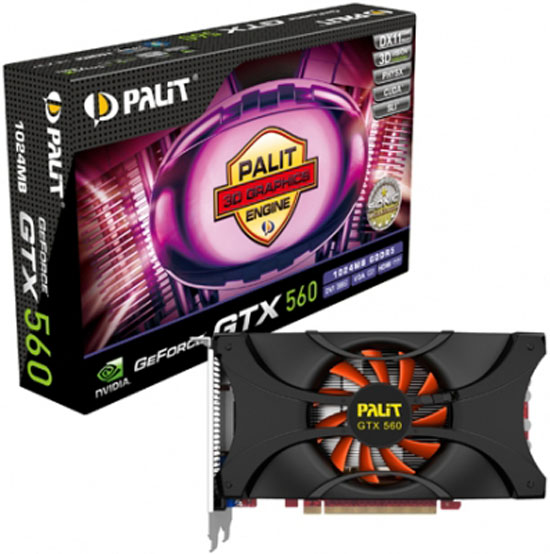  Palit GeForce GTX 560 Sonic Platinum 1024MB GDDR5 