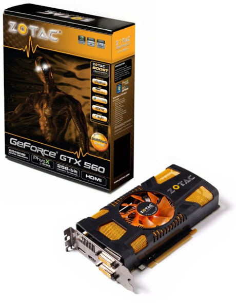  ZOTAC GeForce GTX 560 2GB 