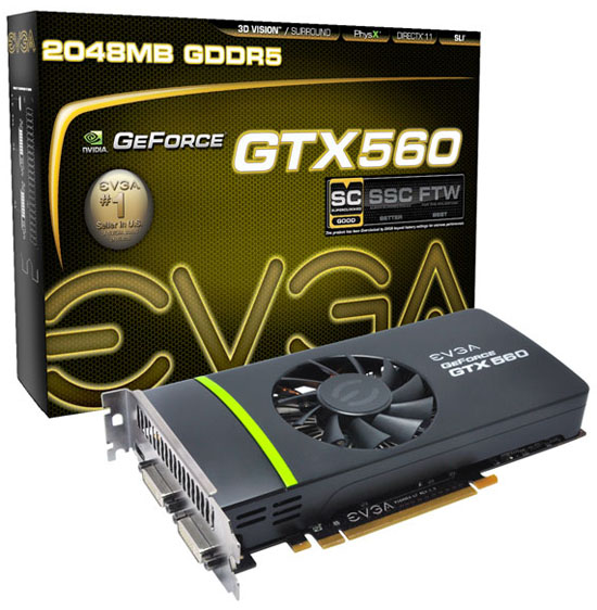 EVGA GeForce GTX 560 2048MB Superclocked EVGA GeForce GTX 560 2048MB Superclocked