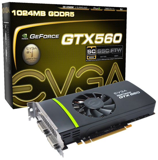 EVGA GeForce GTX 560 Superclocked EVGA GeForce GTX 560 Superclocked