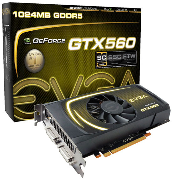 EVGA GeForce GTX 560 Superclocked EVGA GeForce GTX 560 Superclocked