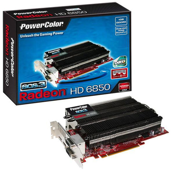  PowerColor SCS3 Radeon HD 6850 1GB GDDR5 (Dirt 3 Edition) 