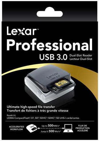 Lexar Professional USB 3.0 Dual-Slot Reader Lexar Professional USB 3.0 Dual-Slot Reader