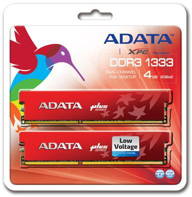 ADATA XPG Plus Series DDR3-1333 Low Voltage 4GB Memory Kit