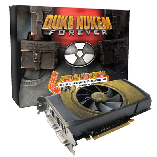 Подарок фанатам Duke Nukem Forever: спецверсия eVGA GeForce GTX 560