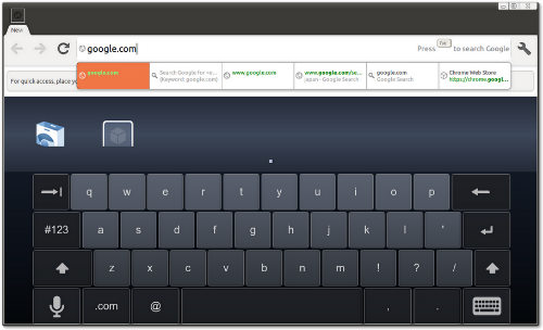 Неофициальная сборка Chrome OS с сенсорным экраном