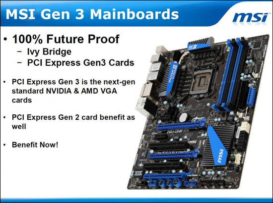 MSI Gen 3 Motherboards MSI Gen 3 Motherboards