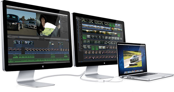 Apple представила 27" монитор, использующий преимущества Thunderbolt