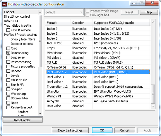 Что такое lav video lav splitter lav audio как удалить