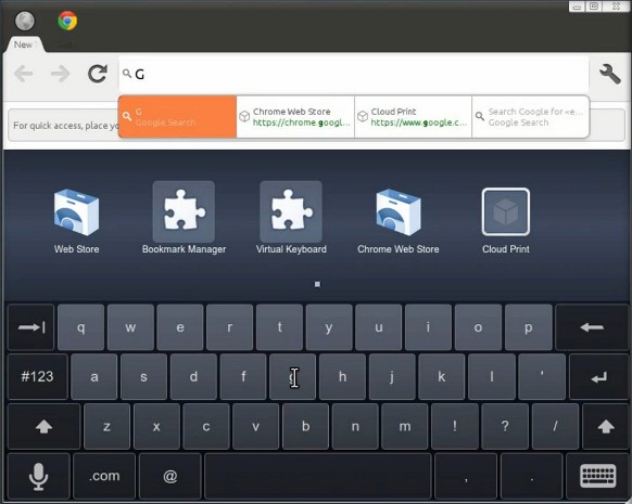 Chrome OS с оптимизациями для сенсорного управления