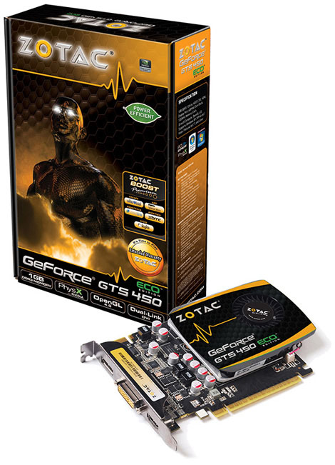 ZOTAC GeForce GTS 450 ECO Edition 