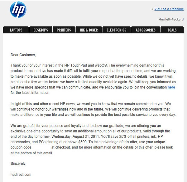 HP TouchPad