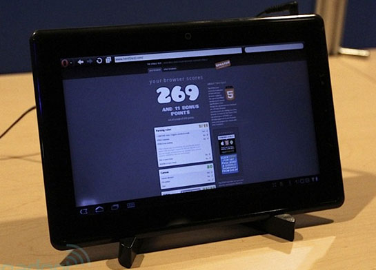 Презентация Opera Mobile на планшете с процессором Intel Atom Z670